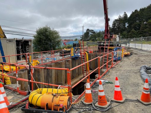 Eureka, California – PG&E – Guided Auger Bore 4″